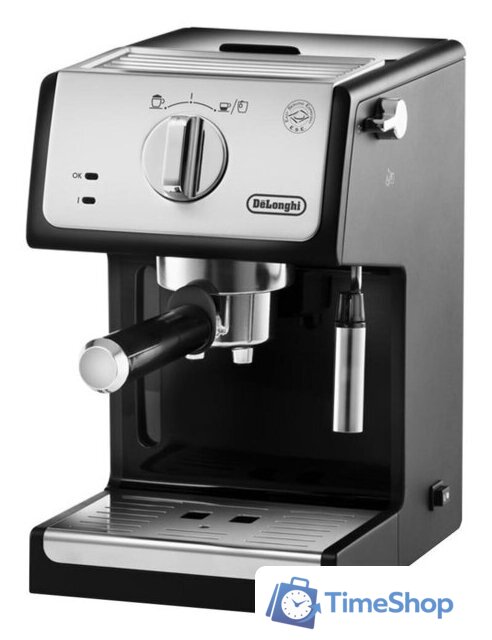 Рожковая кофеварка DeLonghi Active Line ECP 33.21.BK - Изображение №2 — Интернет-магазин Time-Shop