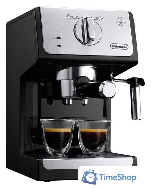 Рожковая кофеварка DeLonghi Active Line ECP 33.21.BK - Изображение №1 — Интернет-магазин Time-Shop