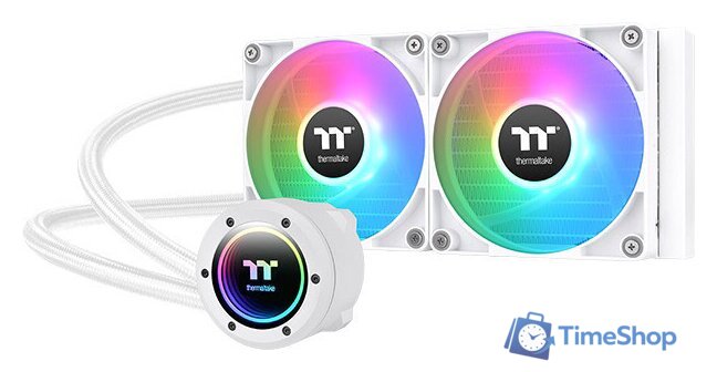 Система жидкостного охлаждения для процессора Thermaltake TH240 V2 ARGB Snow Edition CL-W364-PL12SW-A - Изображение №1 — Интернет-магазин Time-Shop