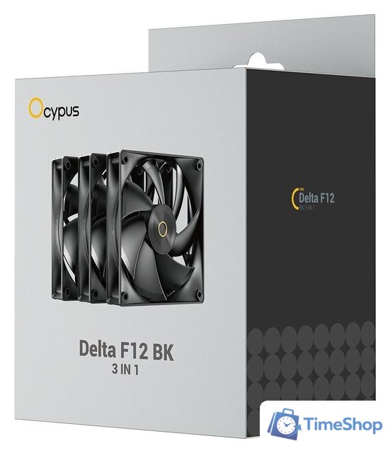 Комплект вентиляторов для корпуса Ocypus Delta F12 BK 3IN1 - Изображение №6 — Интернет-магазин Time-Shop