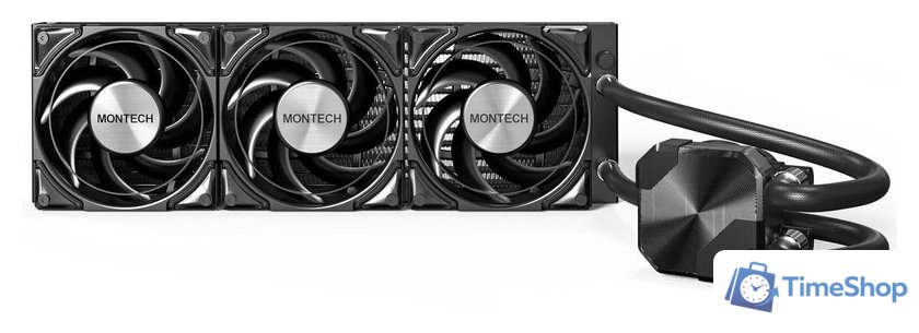Система жидкостного охлаждения для процессора Montech HyperFlow Silent 360 (черный) - Изображение №2 — Интернет-магазин Time-Shop