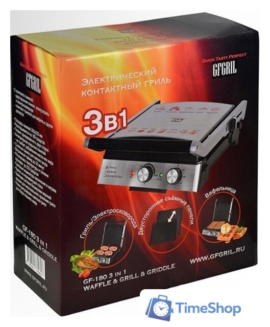 Электрогриль GFgril GF-180 - Изображение №17 — Интернет-магазин Time-Shop
