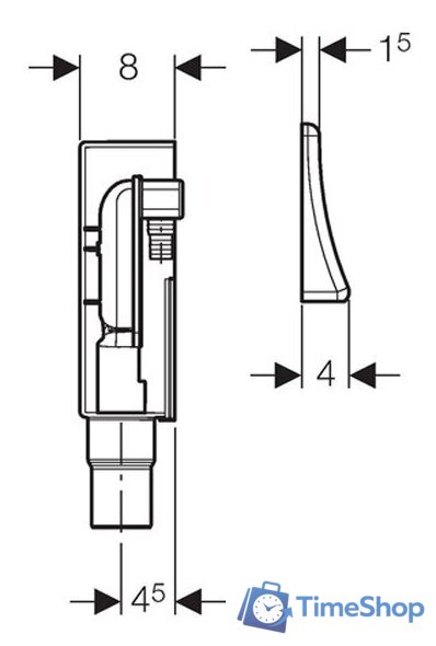 Сифон Geberit 152.232.00.1 - Изображение №3 — Интернет-магазин Time-Shop