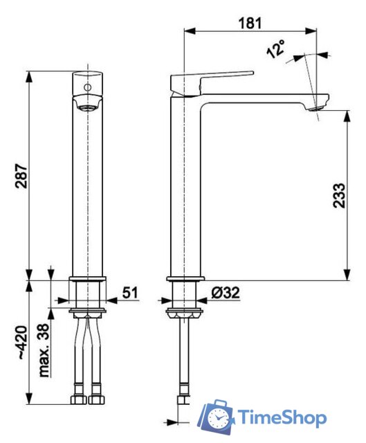 Смеситель Armatura Agat 4422-612-00 - Изображение №2 — Интернет-магазин Time-Shop