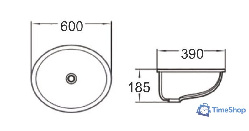 Умывальник SantiLine SL-3002 - Изображение №2 — Интернет-магазин Time-Shop