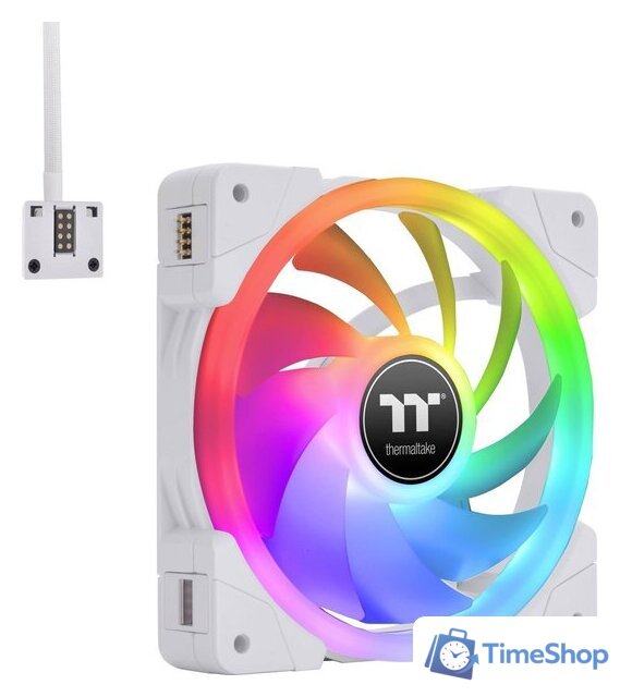 Комплект вентиляторов для корпуса с контроллером Thermaltake SWAFAN EX14 RGB White TT Premium Edition CL-F162-PL14SW-A - Изображение №4 — Интернет-магазин Time-Shop