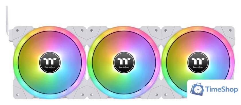Комплект вентиляторов для корпуса с контроллером Thermaltake SWAFAN EX14 RGB White TT Premium Edition CL-F162-PL14SW-A - Изображение №2 — Интернет-магазин Time-Shop