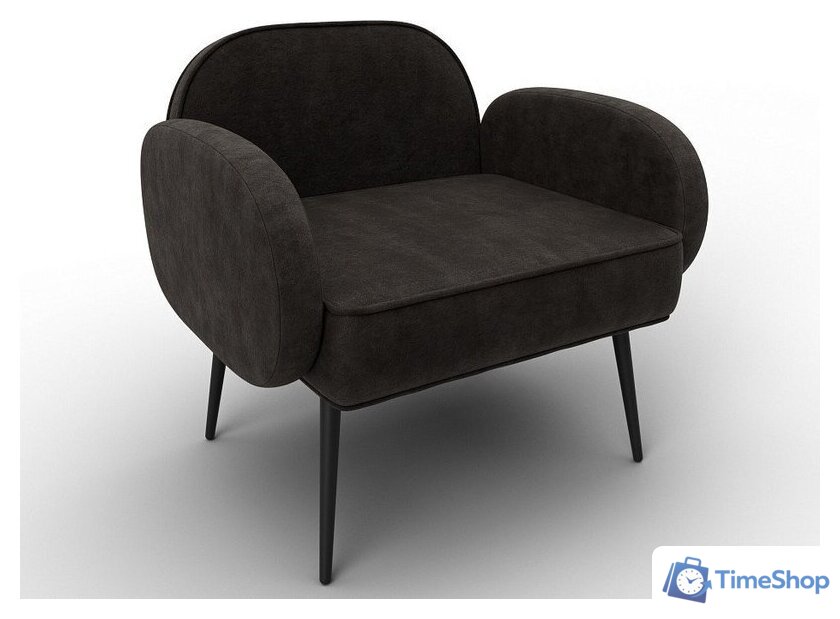 Интерьерное кресло Лига диванов Лига-086 132445 (велюр Brut 17 коричневый) - Изображение №6 — Интернет-магазин Time-Shop