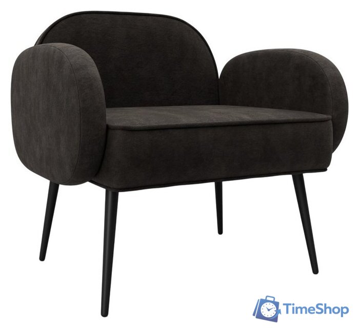 Интерьерное кресло Лига диванов Лига-086 132445 (велюр Brut 17 коричневый) - Изображение №1 — Интернет-магазин Time-Shop