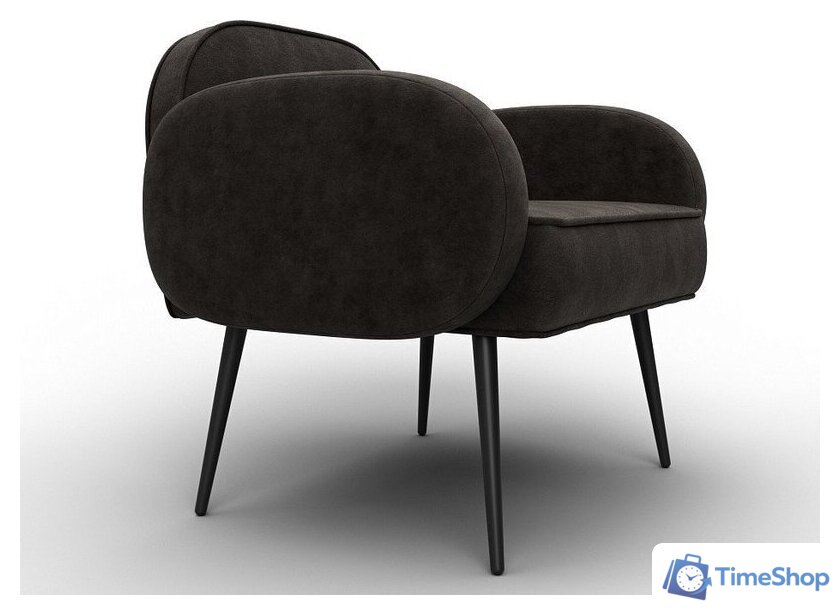 Интерьерное кресло Лига диванов Лига-086 132445 (велюр Brut 17 коричневый) - Изображение №3 — Интернет-магазин Time-Shop