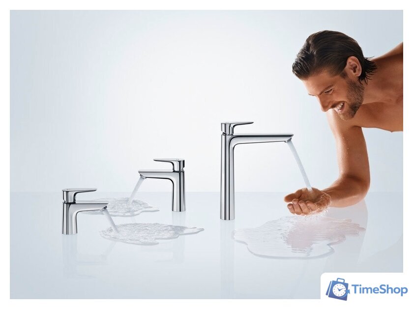 Смеситель Hansgrohe Talis E 71716670 (черный матовый) - Изображение №3 — Интернет-магазин Time-Shop