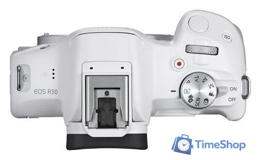 Беззеркальный фотоаппарат Canon EOS R50 RF-S 18-45mm F4.5-6.3 IS STM (белый) - Изображение №2 — Интернет-магазин Time-Shop