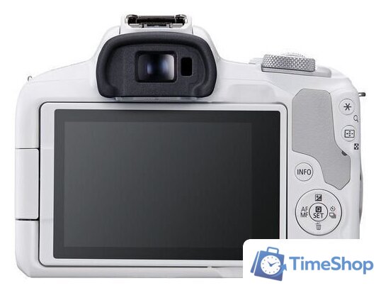 Беззеркальный фотоаппарат Canon EOS R50 RF-S 18-45mm F4.5-6.3 IS STM (белый) - Изображение №3 — Интернет-магазин Time-Shop