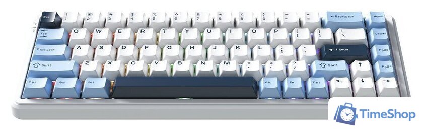 Клавиатура Ajazz AK680 Max (белый/голубой/темно-синий) - Изображение №2 — Интернет-магазин Time-Shop