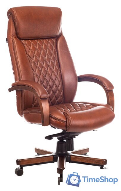 Офисное кресло Бюрократ T-9924WALNUT (светло-коричневый) - Изображение №1 — Интернет-магазин Time-Shop