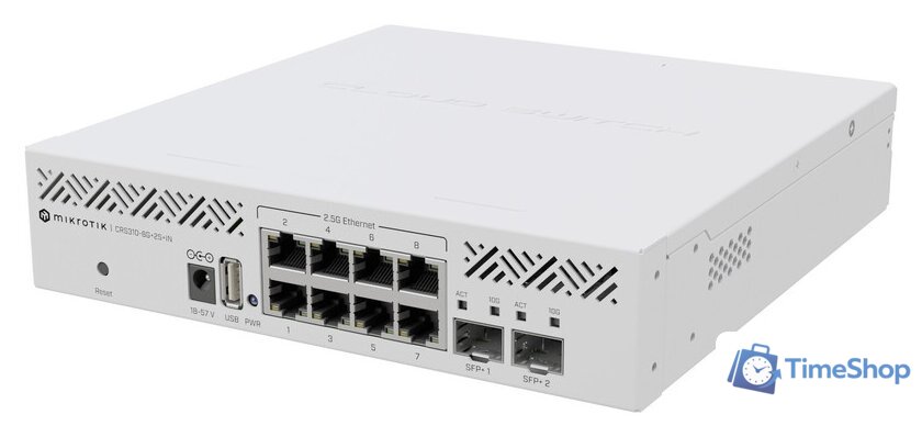 Настраиваемый коммутатор Mikrotik CRS310-8G+2S+IN - Изображение №2 — Интернет-магазин Time-Shop