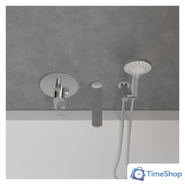 Смеситель без скрытого механизма Villeroy & Boch O.Novo Chrom TVS10435300061 - Изображение №3 — Интернет-магазин Time-Shop