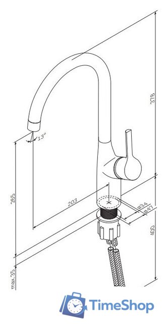 Смеситель AM.PM Spike F9S07011 (сатин) - Изображение №9 — Интернет-магазин Time-Shop