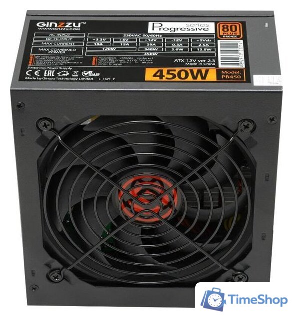 Блок питания Ginzzu PB450 - Изображение №2 — Интернет-магазин Time-Shop