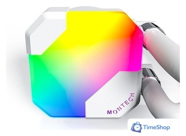 Система жидкостного охлаждения для процессора Montech HyperFlow ARGB 240 (белый) - Изображение №5 — Интернет-магазин Time-Shop