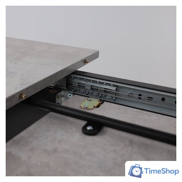 Кухонный стол Мамадома Tirk radial-94 раздвижной 94-126х64 (серый сланец/черный) - Изображение №16 — Интернет-магазин Time-Shop