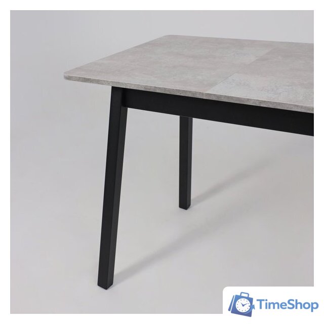 Кухонный стол Мамадома Tirk radial-94 раздвижной 94-126х64 (серый сланец/черный) - Изображение №12 — Интернет-магазин Time-Shop