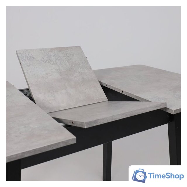 Кухонный стол Мамадома Tirk radial-94 раздвижной 94-126х64 (серый сланец/черный) - Изображение №17 — Интернет-магазин Time-Shop