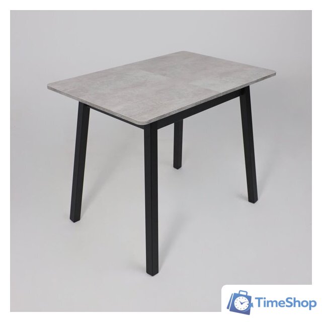 Кухонный стол Мамадома Tirk radial-94 раздвижной 94-126х64 (серый сланец/черный) - Изображение №7 — Интернет-магазин Time-Shop