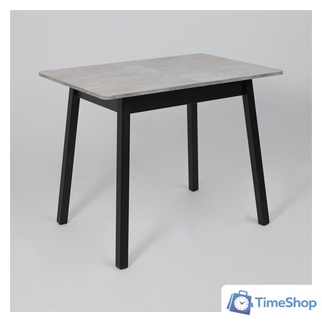 Кухонный стол Мамадома Tirk radial-94 раздвижной 94-126х64 (серый сланец/черный) - Изображение №6 — Интернет-магазин Time-Shop