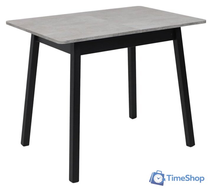 Кухонный стол Мамадома Tirk radial-94 раздвижной 94-126х64 (серый сланец/черный) - Изображение №1 — Интернет-магазин Time-Shop