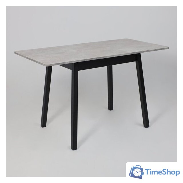 Кухонный стол Мамадома Tirk radial-94 раздвижной 94-126х64 (серый сланец/черный) - Изображение №18 — Интернет-магазин Time-Shop