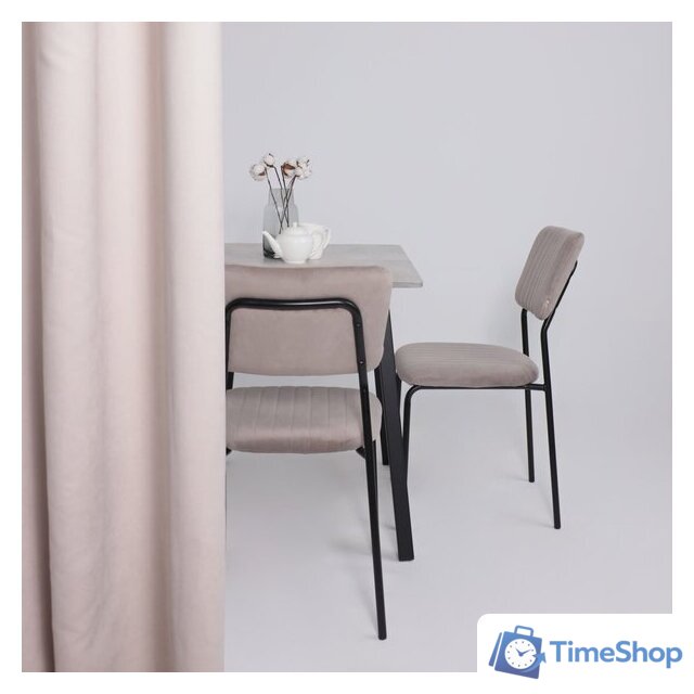 Кухонный стол Мамадома Tirk radial-94 раздвижной 94-126х64 (серый сланец/черный) - Изображение №3 — Интернет-магазин Time-Shop