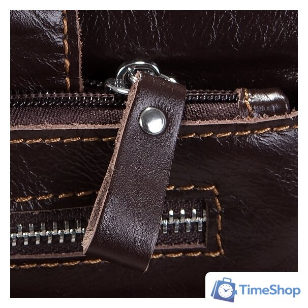 Мужская сумка Poshete 196-3750-26-DBW (коричневый) - Изображение №3 — Интернет-магазин Time-Shop