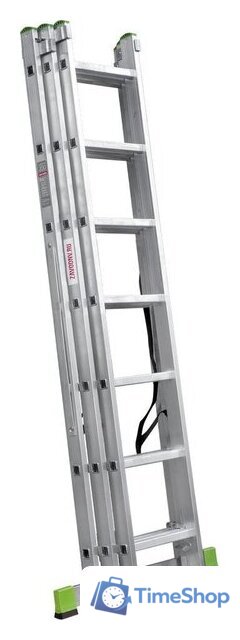 Лестница-стремянка Новая высота NV 223 алюминиевая трёхсекционная 3x7 ступеней - Изображение №7 — Интернет-магазин Time-Shop