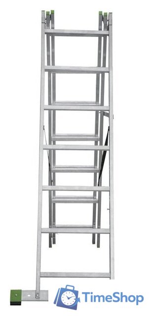 Лестница-стремянка Новая высота NV 223 алюминиевая трёхсекционная 3x7 ступеней - Изображение №5 — Интернет-магазин Time-Shop