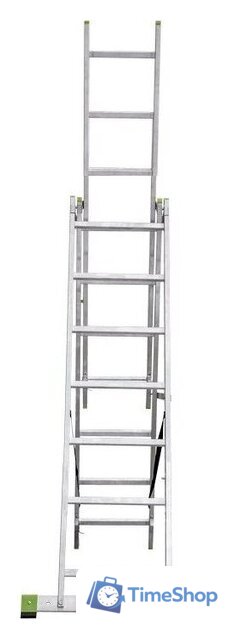 Лестница-стремянка Новая высота NV 223 алюминиевая трёхсекционная 3x7 ступеней - Изображение №6 — Интернет-магазин Time-Shop
