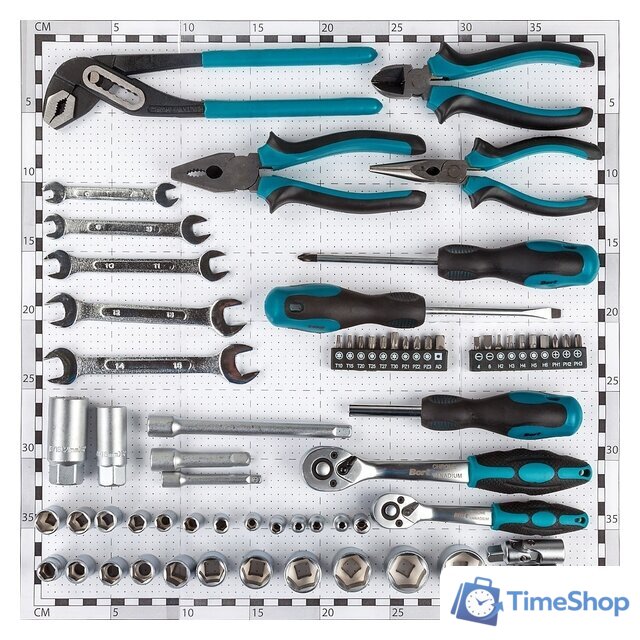 Универсальный набор инструментов Bort BTK-65 (65 предмета) - Изображение №3 — Интернет-магазин Time-Shop