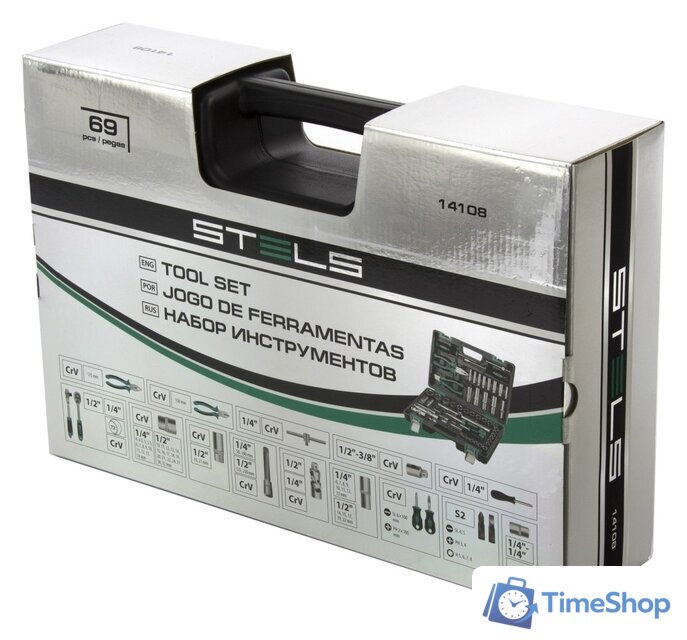 Универсальный набор инструментов Stels 14108 (69 предметов) - Изображение №7 — Интернет-магазин Time-Shop