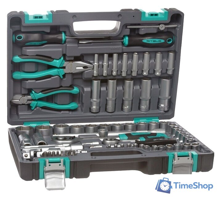 Универсальный набор инструментов Stels 14108 (69 предметов) - Изображение №4 — Интернет-магазин Time-Shop