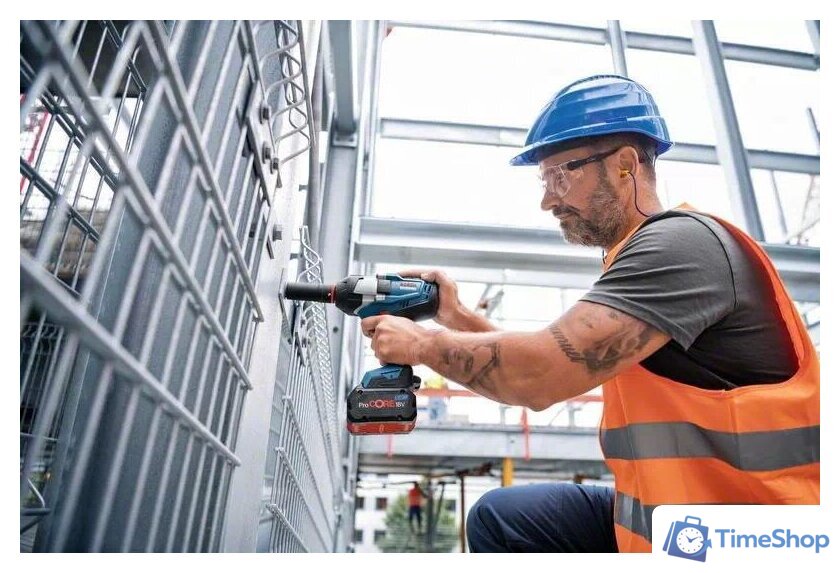 Гайковерт Bosch GDS 18V-1050 H Professional 06019J8502 (с 2-мя АКБ 8 Ah, кейс) - Изображение №9 — Интернет-магазин Time-Shop