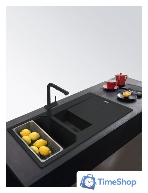 Кухонная мойка Franke Urban UBG 651-100 114.0697.747 (матовый черный) - Изображение №2 — Интернет-магазин Time-Shop