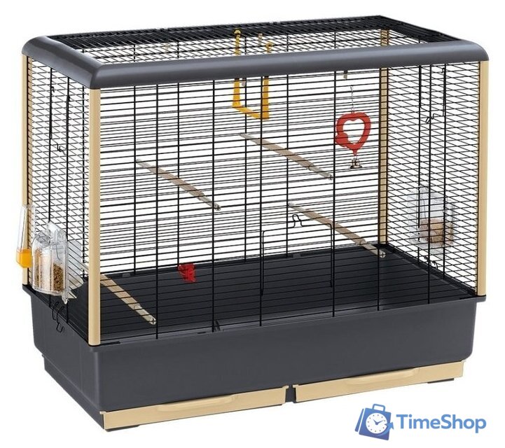 Клетка Ferplast Piano 5 (серый) 52062811W2 - Изображение №1 — Интернет-магазин Time-Shop