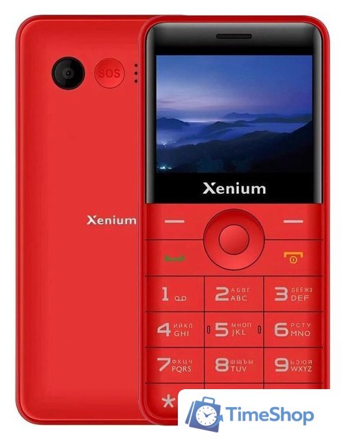 Кнопочный телефон Xenium X700 (красный) - Изображение №1 — Интернет-магазин Time-Shop