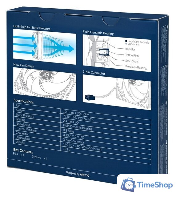 Вентилятор для корпуса Arctic P14 ACFAN00123A - Изображение №7 — Интернет-магазин Time-Shop