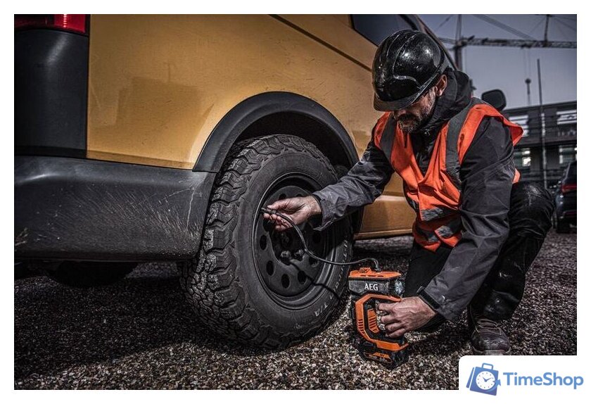 Автомобильный компрессор AEG Powertools BK 18C-0 (без аккумулятора) - Изображение №2 — Интернет-магазин Time-Shop