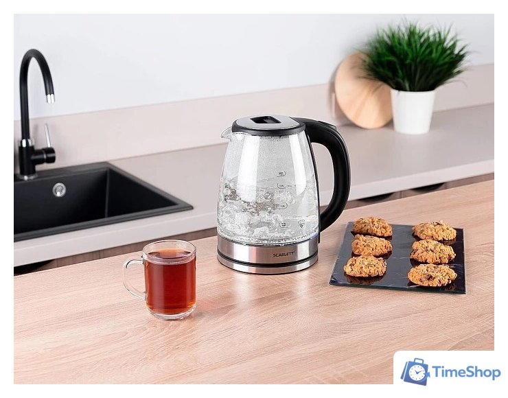 Электрический чайник Scarlett SC-EK27G30 - Изображение №3 — Интернет-магазин Time-Shop