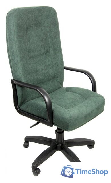 Офисное кресло Деловая обстановка Пилот Стандарт флок (зеленый) - Изображение №1 — Интернет-магазин Time-Shop