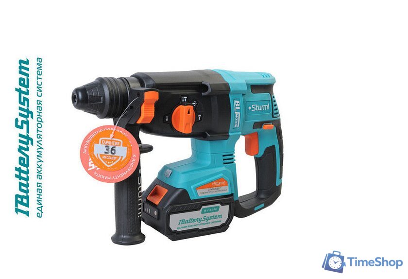 Перфоратор Sturm CRH1832BLC (с 1-им АКБ, кейс) - Изображение №3 — Интернет-магазин Time-Shop