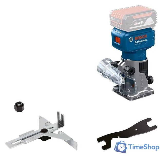 Кромочно-петельный фрезер Bosch GLF 18V-8 Professional 06016C6020 (без АКБ) - Изображение №1 — Интернет-магазин Time-Shop