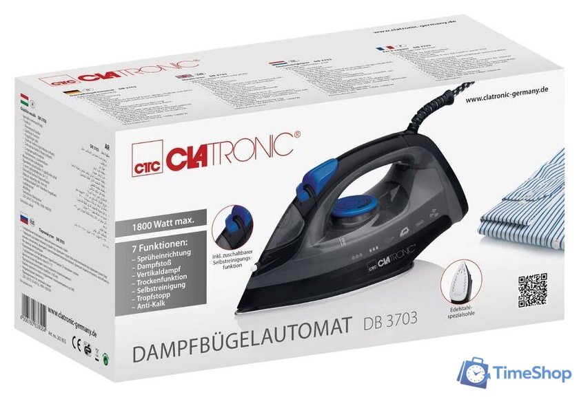 Утюг Clatronic DB 3703 - Изображение №3 — Интернет-магазин Time-Shop